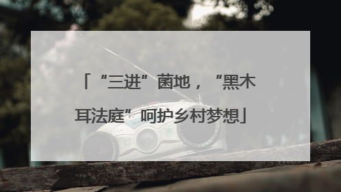“三进”菌地，“黑木耳法庭”呵护乡村梦想