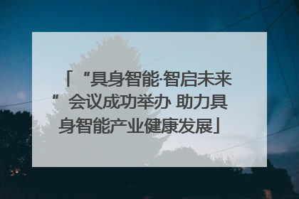 “具身智能·智启未来”会议成功举办 助力具身智能产业健康发展
