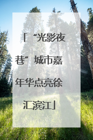 “光影夜巷”城市嘉年华点亮徐汇滨江