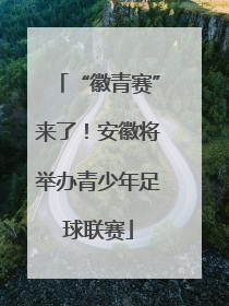“徽青赛”来了！安徽将举办青少年足球联赛