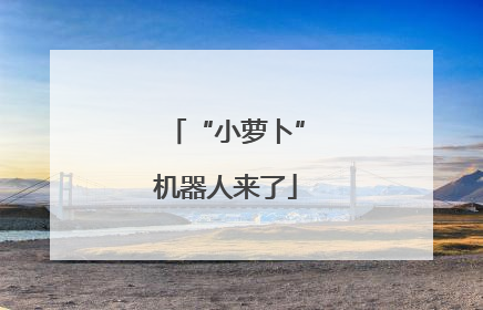 “小萝卜”机器人来了