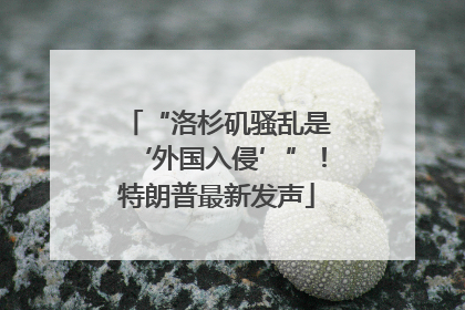 “洛杉矶骚乱是‘外国入侵’”！特朗普最新发声