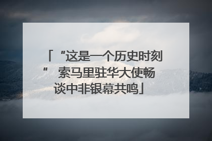 “这是一个历史时刻” 索马里驻华大使畅谈中非银幕共鸣