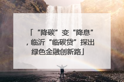 “降碳”变“降息”，临沂“临碳贷”探出绿色金融创新路