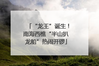 “龙王”诞生！南海西樵“半山扒龙船”热闹开锣