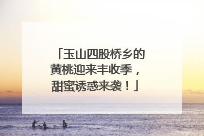 玉山四股桥乡的黄桃迎来丰收季，甜蜜诱惑来袭！