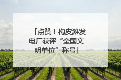 点赞！构皮滩发电厂获评“全国文明单位”称号