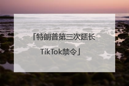 特朗普第三次延长TikTok禁令