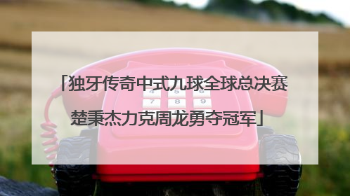 独牙传奇中式九球全球总决赛 楚秉杰力克周龙勇夺冠军