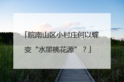 皖南山区小村庄何以蝶变“水墨桃花源”？