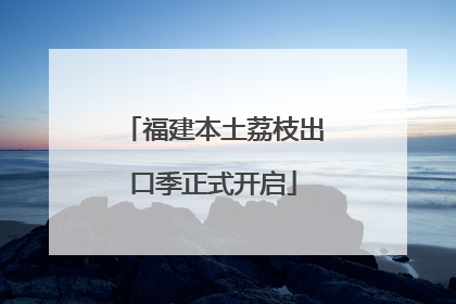福建本土荔枝出口季正式开启