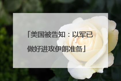 美国被告知：以军已做好进攻伊朗准备