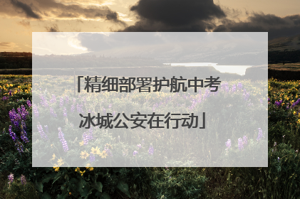 精细部署护航中考 冰城公安在行动
