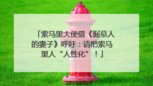 索马里大使借《掘墓人的妻子》呼吁：请把索马里人“人性化”！