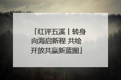 红评五溪丨转身向海启新程 共绘开放共赢新蓝图