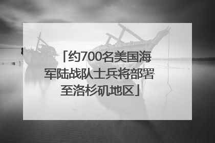 约700名美国海军陆战队士兵将部署至洛杉矶地区