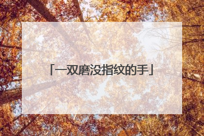 一双磨没指纹的手