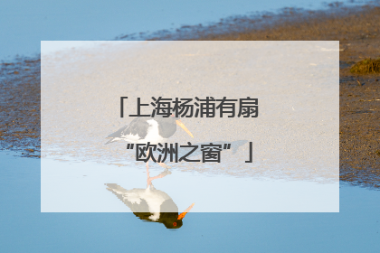 上海杨浦有扇“欧洲之窗”
