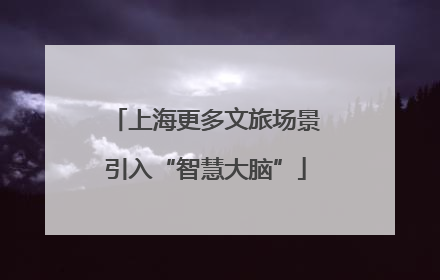 上海更多文旅场景引入“智慧大脑”