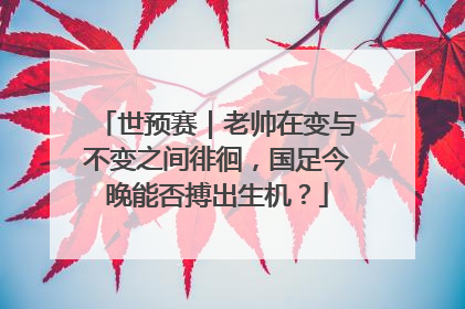 世预赛｜老帅在变与不变之间徘徊，国足今晚能否搏出生机？