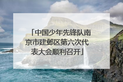 中国少年先锋队南京市建邺区第六次代表大会顺利召开