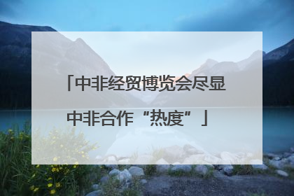 中非经贸博览会尽显中非合作“热度”