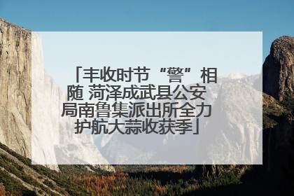 丰收时节“警”相随 菏泽成武县公安局南鲁集派出所全力护航大蒜收获季
