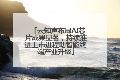 云知声布局AI芯片成果显著，持续推进上市进程助智能终端产业升级
