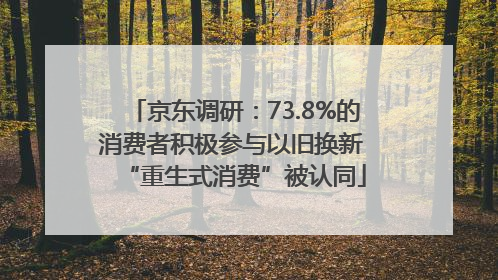 京东调研：73.8%的消费者积极参与以旧换新 “重生式消费”被认同