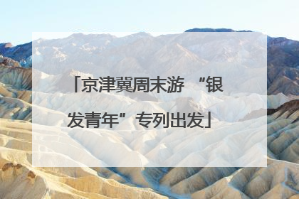 京津冀周末游 “银发青年”专列出发