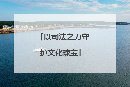 以司法之力守护文化瑰宝