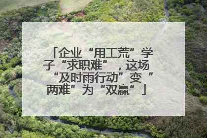 企业“用工荒”学子“求职难”，这场“及时雨行动”变“两难”为“双赢”