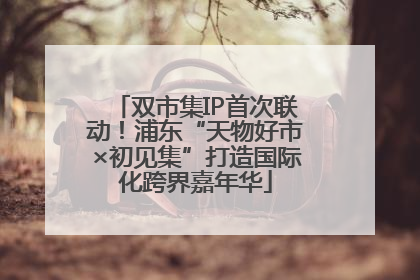 双市集IP首次联动！浦东“天物好市×初见集”打造国际化跨界嘉年华