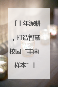 十年深耕，打造智慧校园“丰南样本”