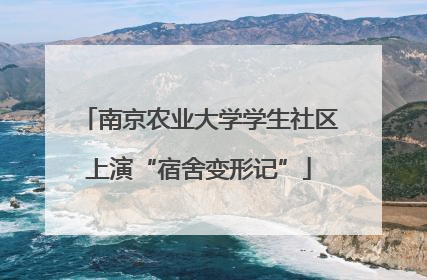 南京农业大学学生社区上演“宿舍变形记”