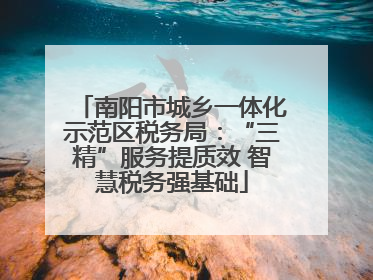 南阳市城乡一体化示范区税务局：“三精”服务提质效 智慧税务强基础