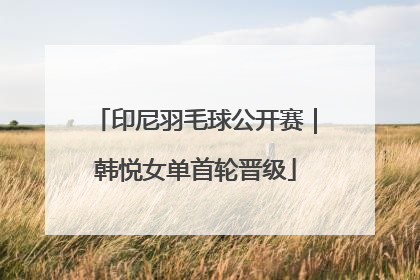 印尼羽毛球公开赛｜韩悦女单首轮晋级