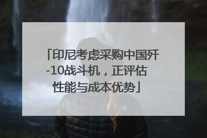 印尼考虑采购中国歼-10战斗机，正评估性能与成本优势