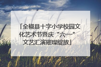 全椒县十字小学校园文化艺术节暨庆“六·一”文艺汇演璀璨绽放