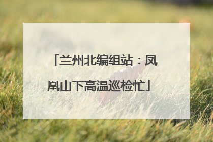 兰州北编组站：凤凰山下高温巡检忙