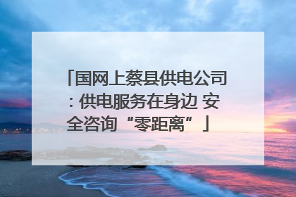 国网上蔡县供电公司：供电服务在身边 安全咨询“零距离”