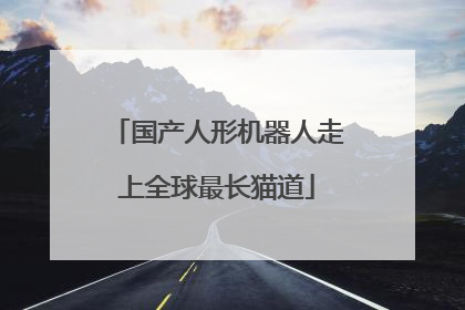 国产人形机器人走上全球最长猫道