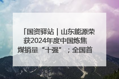 国资驿站｜山东能源荣获2024年度中国炼焦煤销量“十强”；全国首例铁路盖上智慧物流园钢结构主体完工