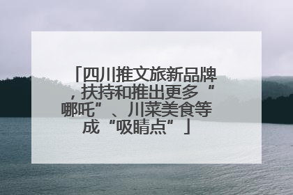 四川推文旅新品牌，扶持和推出更多“哪吒”、川菜美食等成“吸睛点”