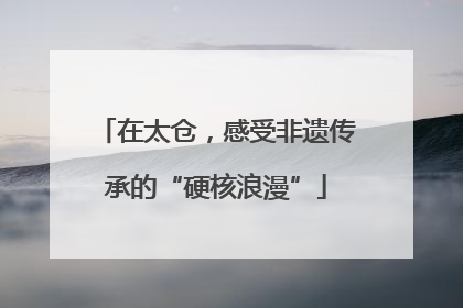 在太仓，感受非遗传承的“硬核浪漫”