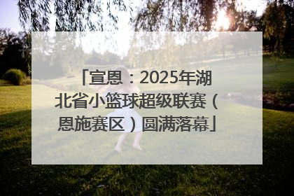 宣恩：2025年湖北省小篮球超级联赛（恩施赛区）圆满落幕