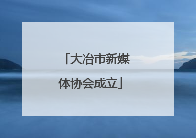 大冶市新媒体协会成立