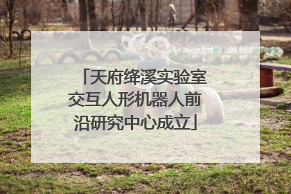 天府绛溪实验室交互人形机器人前沿研究中心成立