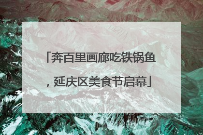 奔百里画廊吃铁锅鱼，延庆区美食节启幕