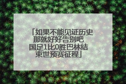 如果不能见证历史 那就好好告别吧 国足1比0胜巴林结束世预赛征程